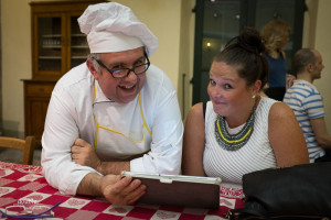 Chef Luciano with a student